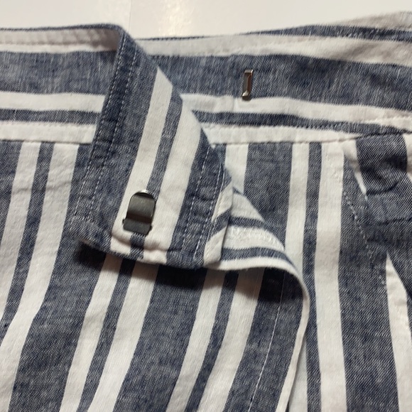 Gap midi navy white stripe wrap skirt NWT - Picture 3 of 6